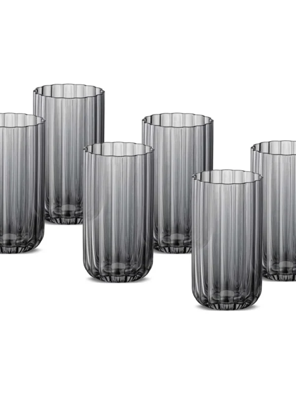 Jumbo Foggy Grey 6'lı Meşrubat Bardağı