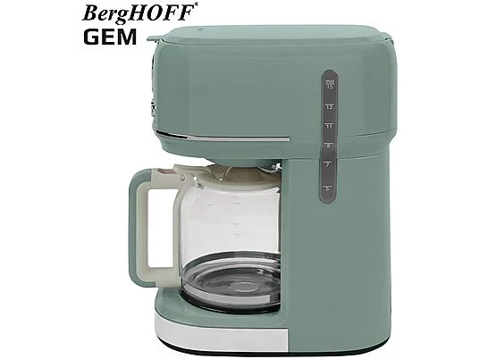 BERGHOFF Gem Retro 15 Bardak Filtre Kahve Makinesi Mint Yeşil