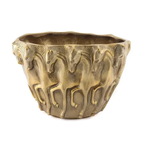 Antik Gold Horse Vazo 45x24x30cm