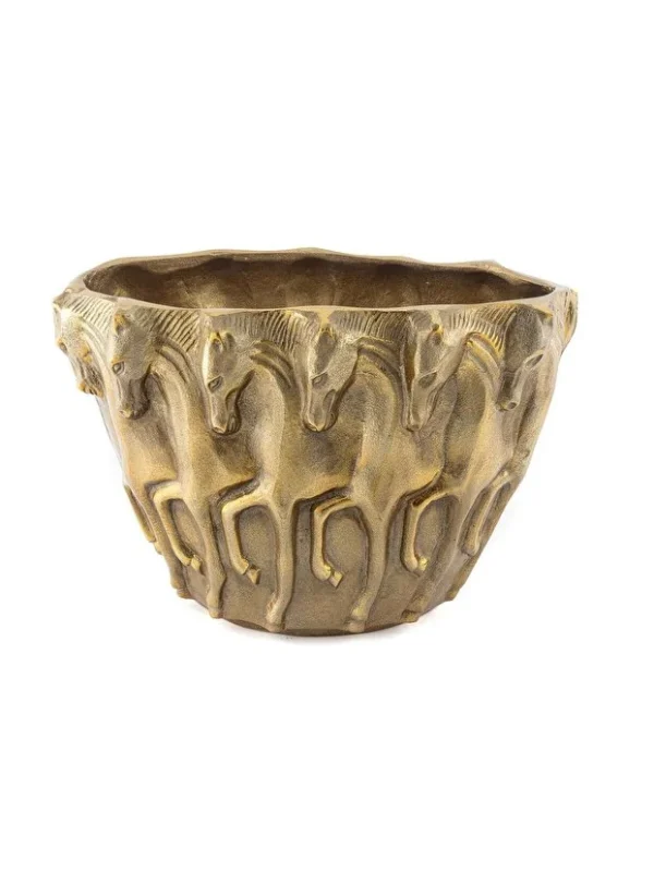 Antik Gold Horse Vazo 45x24x30cm