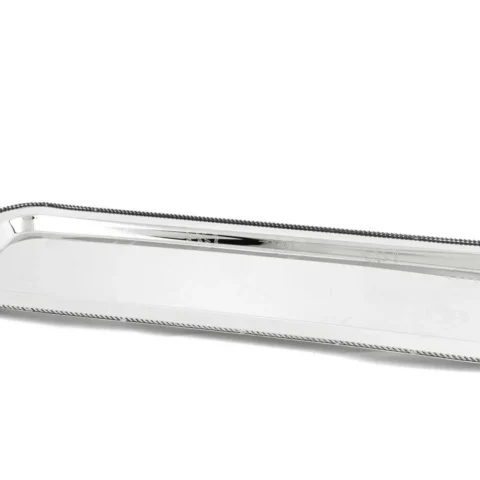 Darly Gümüş Metal Dik Tepsi 60x21cm