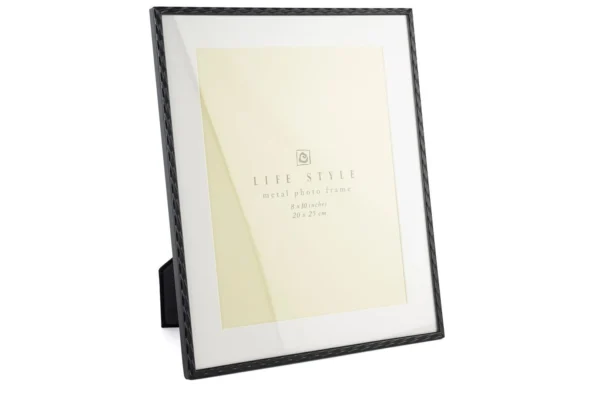 Siyah Metal Mat Dalgalı Çerçeve 20x25cm