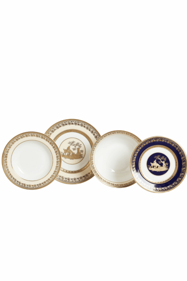 Lucky Art Lavinia Bone China Porselen Klasik Yemek Takımı 67 parça