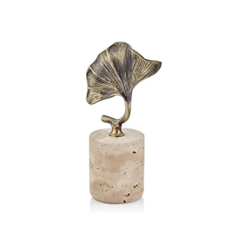 EVZA MERMER BRONZ GINKGO TRAVERTEN 24CM