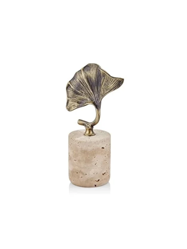 EVZA MERMER BRONZ GINKGO TRAVERTEN 24CM