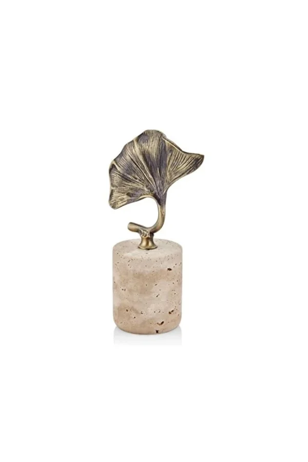 EVZA MERMER BRONZ GINKGO TRAVERTEN 24CM